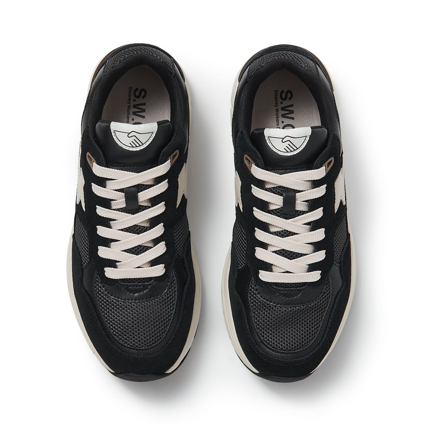 AMIEL S-STRIKE SUEDE MIX BLACK-BLACK