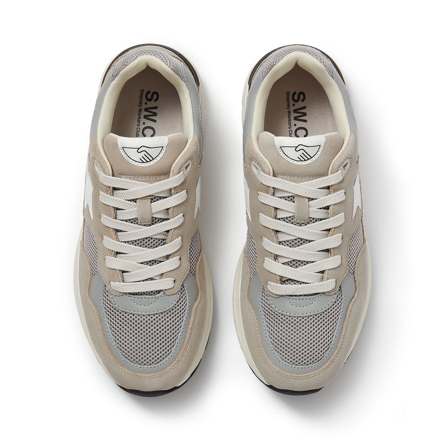 AMIEL S-STRIKE SUEDE MIX LIGHT GREY