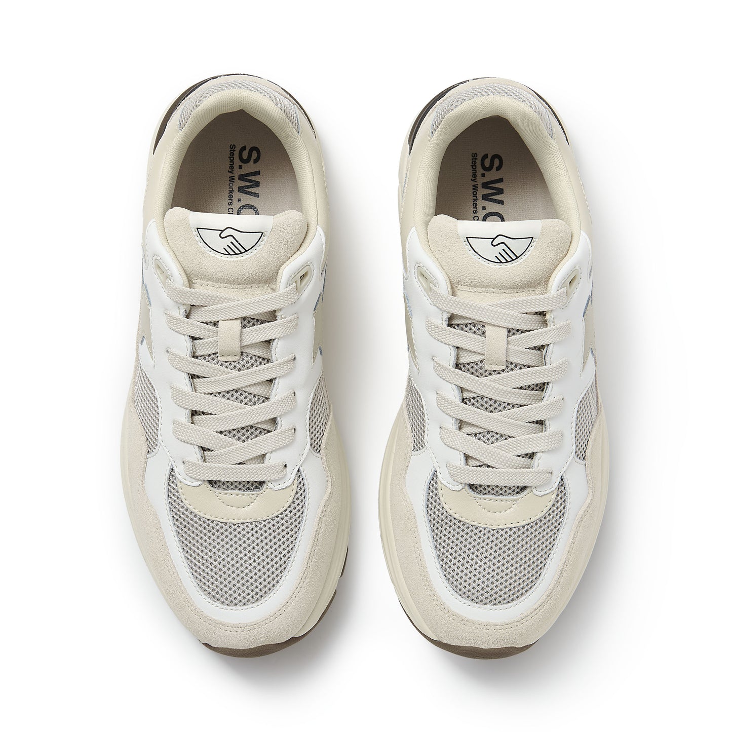 AMIEL S-STRIKE SUEDE MIX WHITE-ECRU