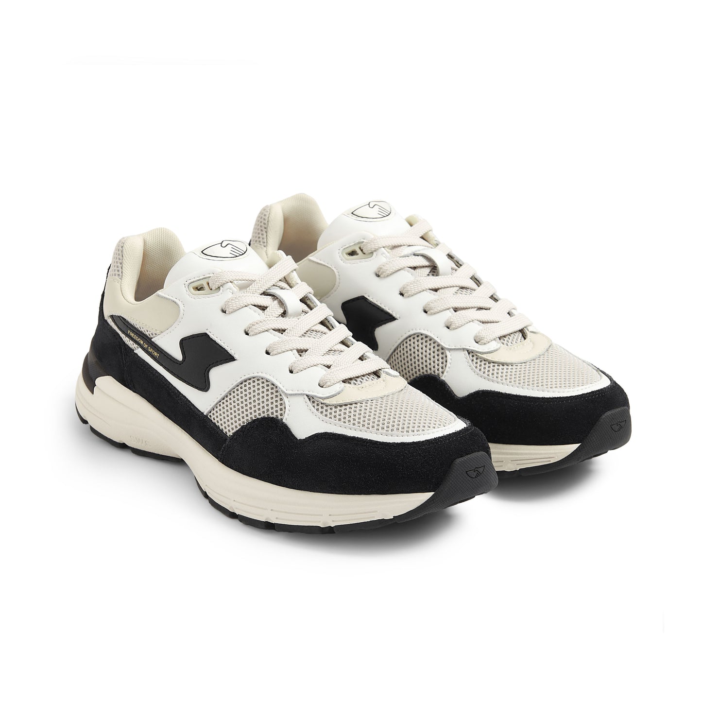 AMIEL S-STRIKE SUEDE MIX WHITE-BLACK