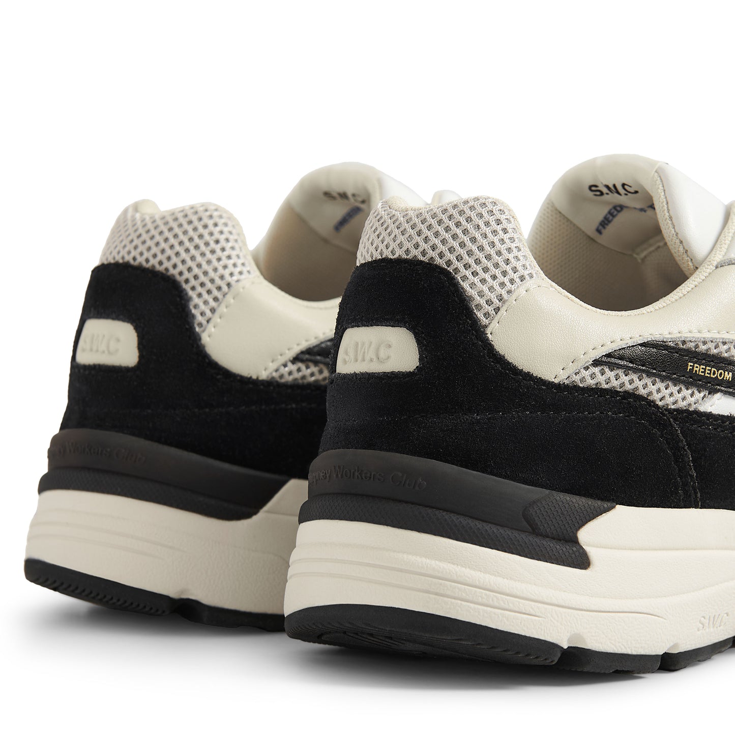 AMIEL S-STRIKE SUEDE MIX WHITE-BLACK