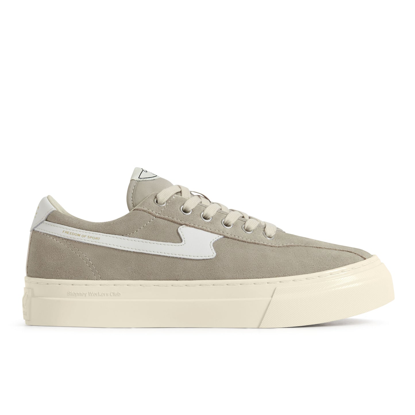 DELLOW S-STRIKE CUP SUEDE LIGHT GREY-WHITE