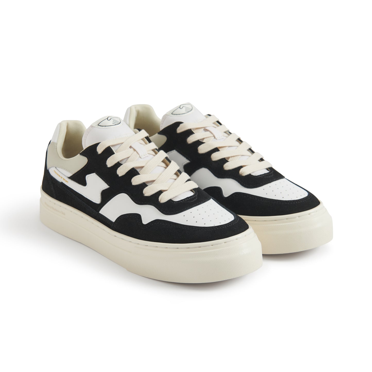 PEARL S-STRIKE SUEDE LEATHER BLACK-WHITE
