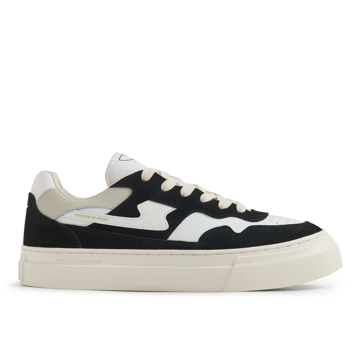 PEARL S-STRIKE SUEDE LEATHER BLACK-WHITE