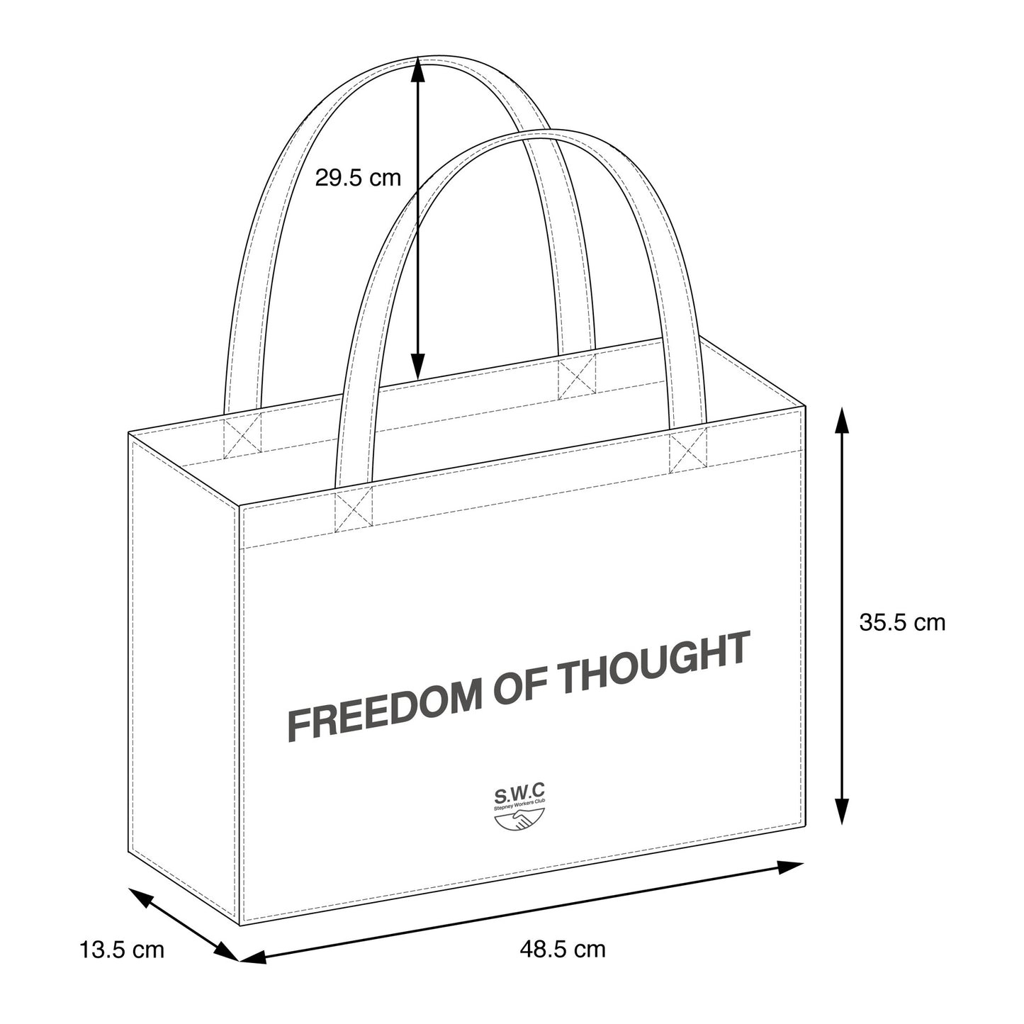 FOSFOT TOTE BAG - BLACK