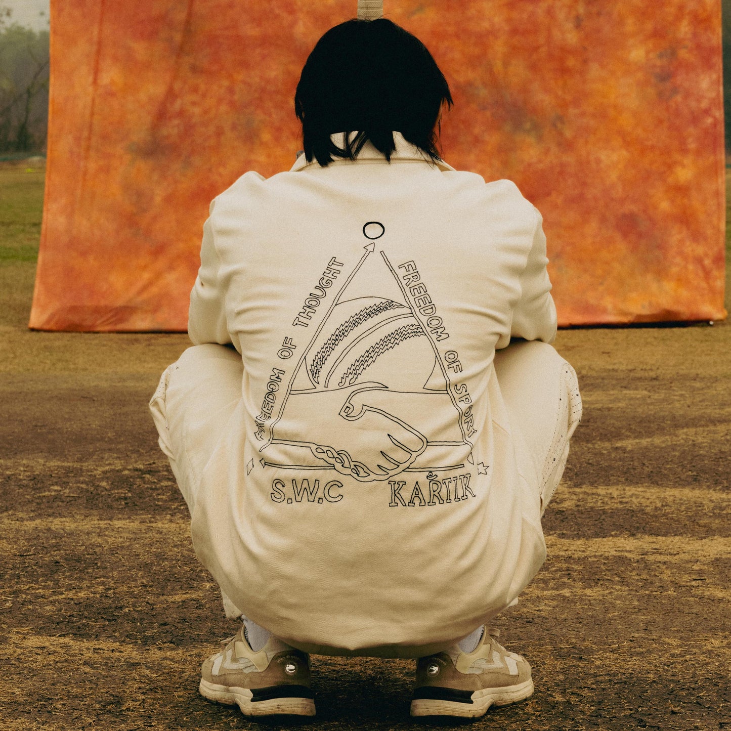 S.W.C. & KARTIK RESEARCH CHORE JACKET ECRU