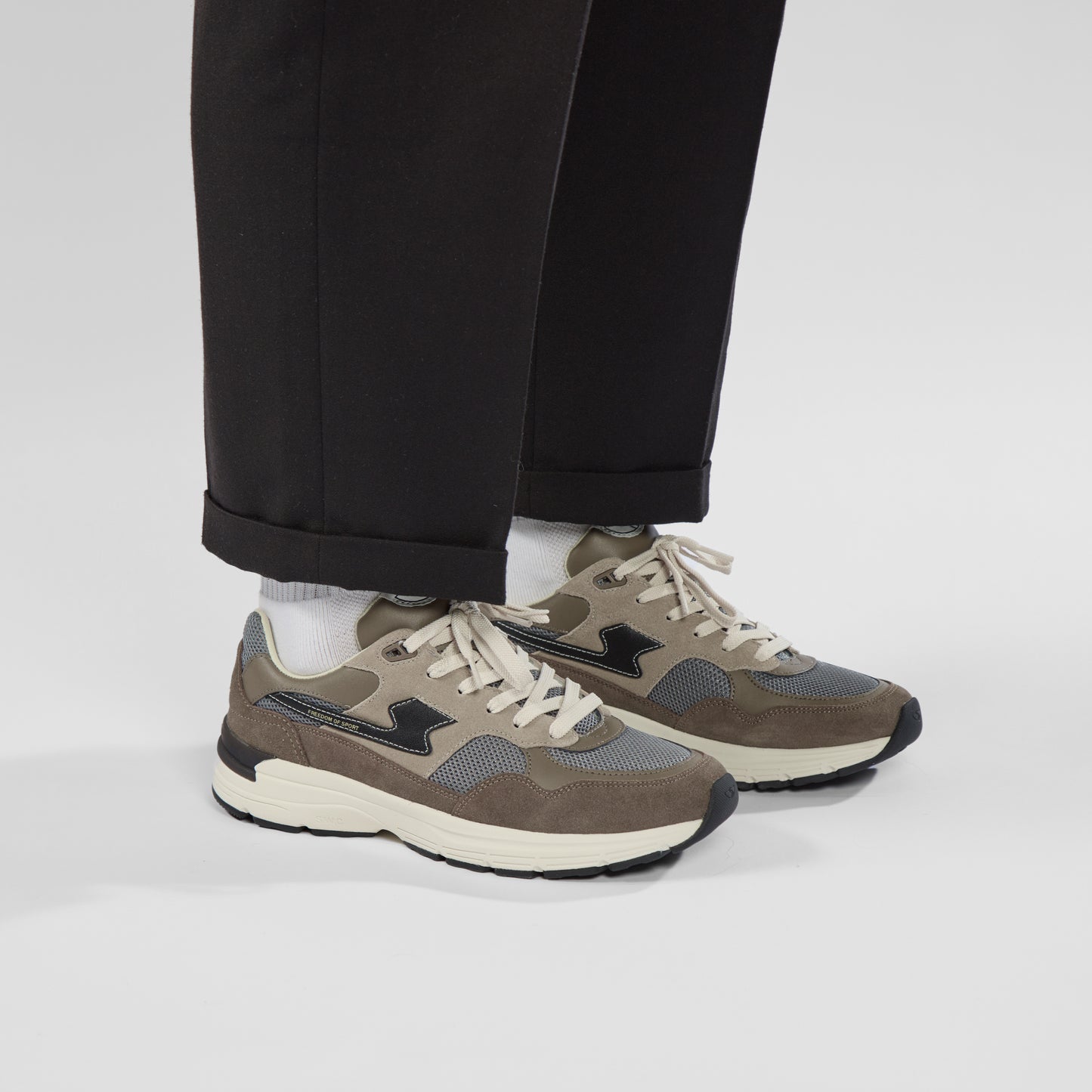 AMIEL S-STRIKE SUEDE MIX GREY
