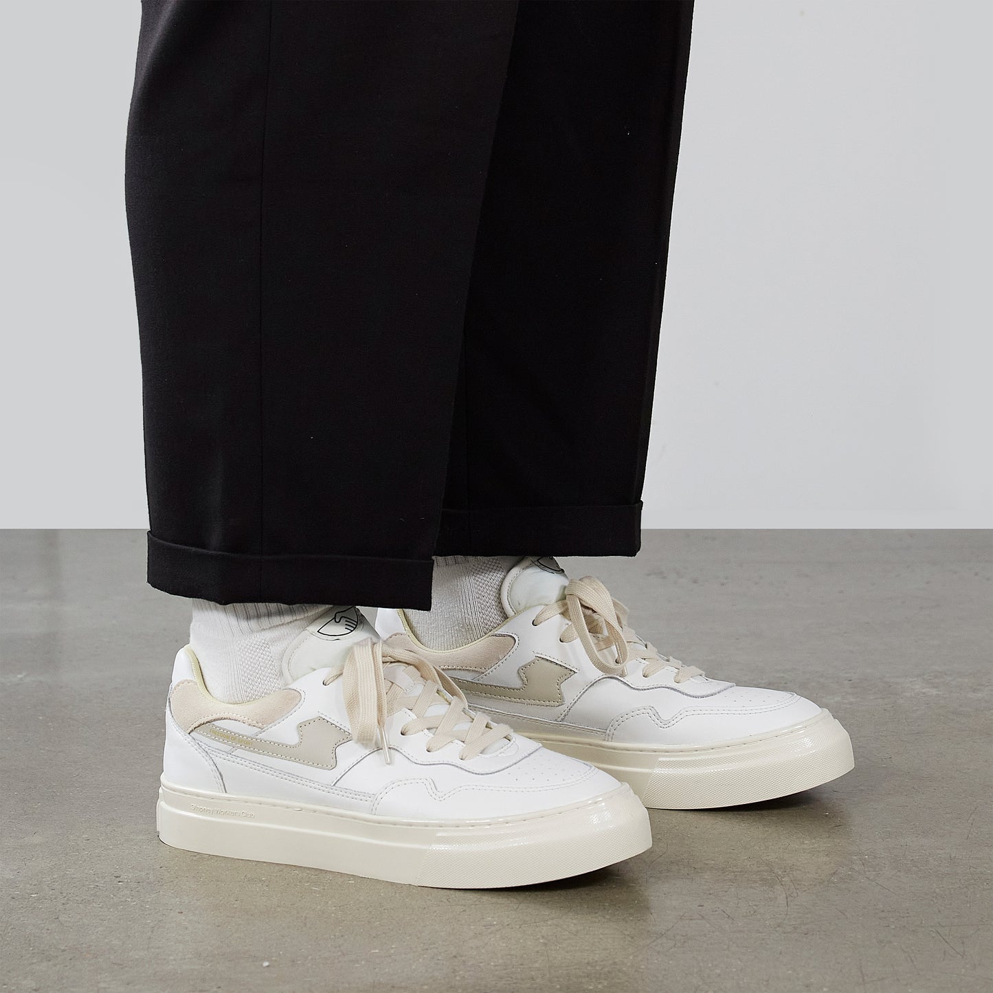 PEARL S-STRIKE LEATHER WHITE-PUTTY