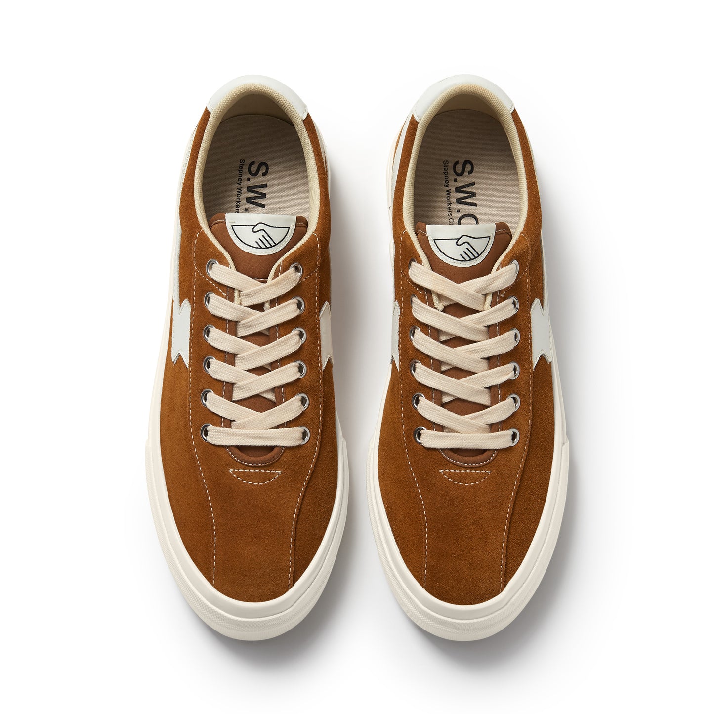 DELLOW S-STRIKE SUEDE TAN-WHITE