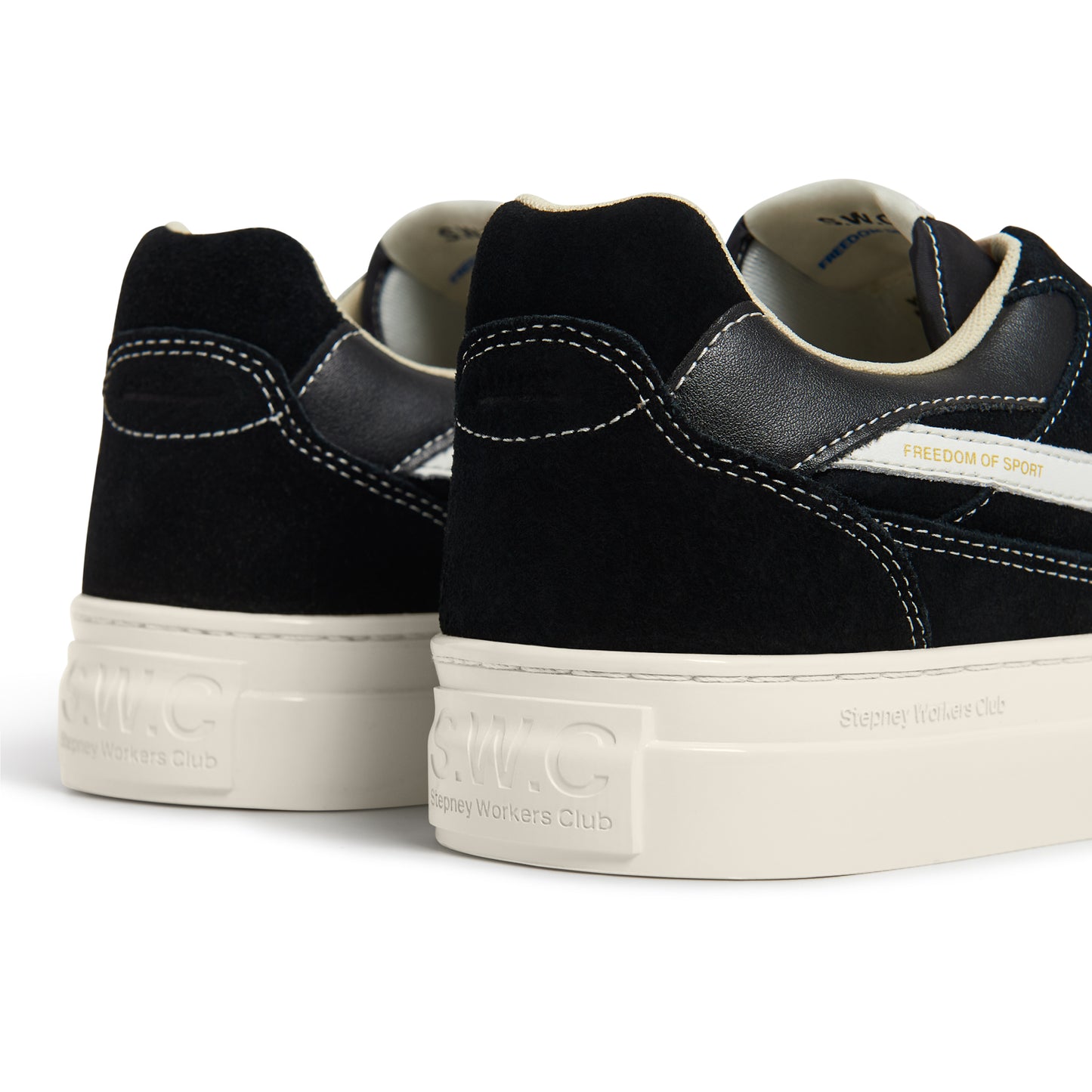 Pearl S-Strike Suede Black White back