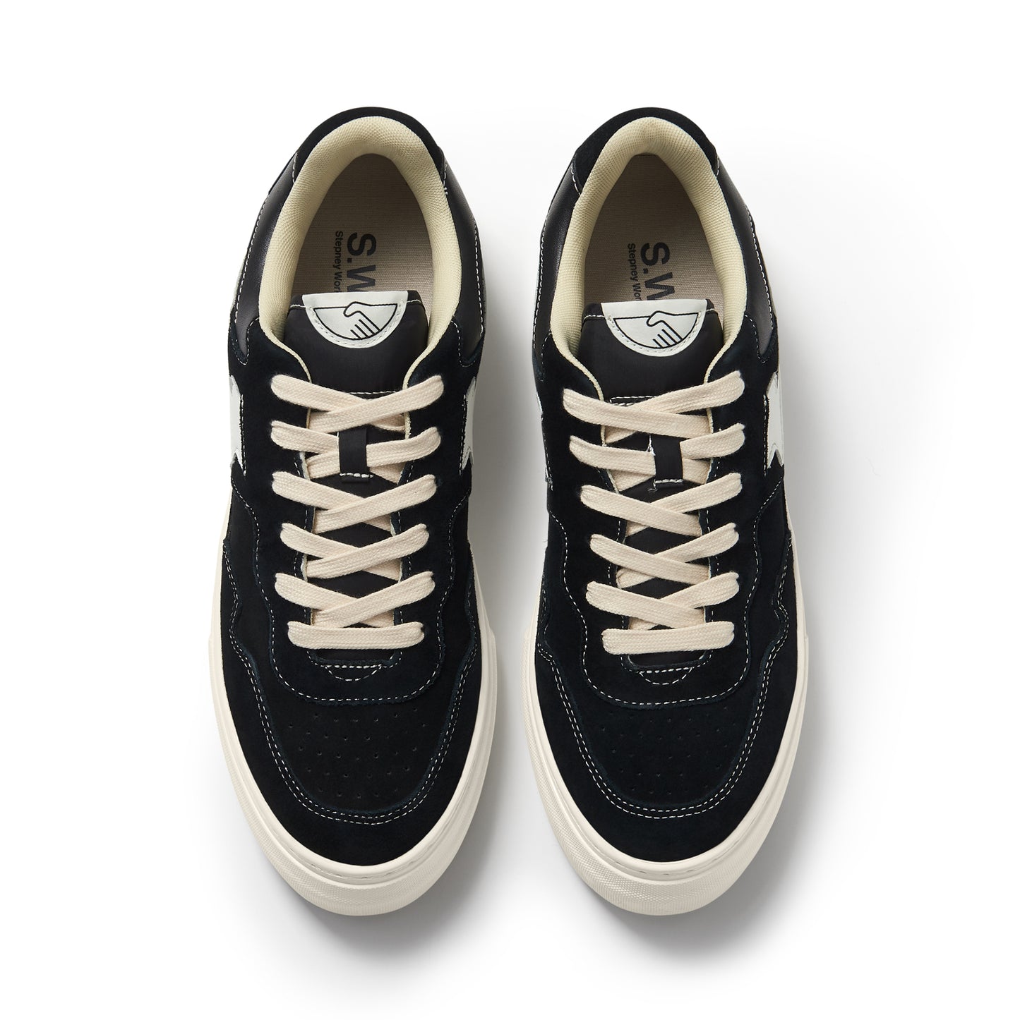 Pearl S-Strike Suede Black White aerial
