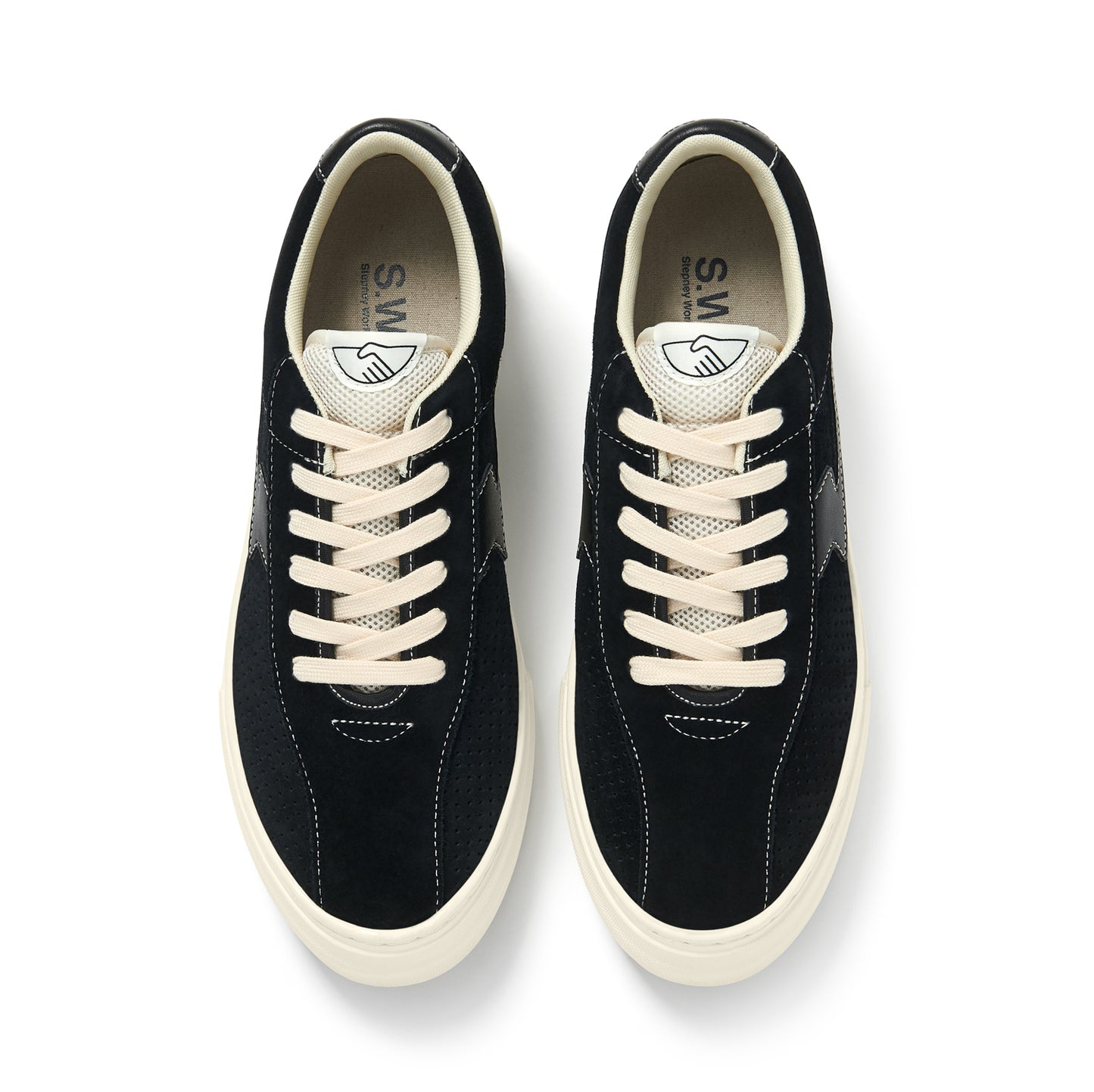 DELLOW S-STRIKE TRACK PERF SUEDE BLACK-BLACK