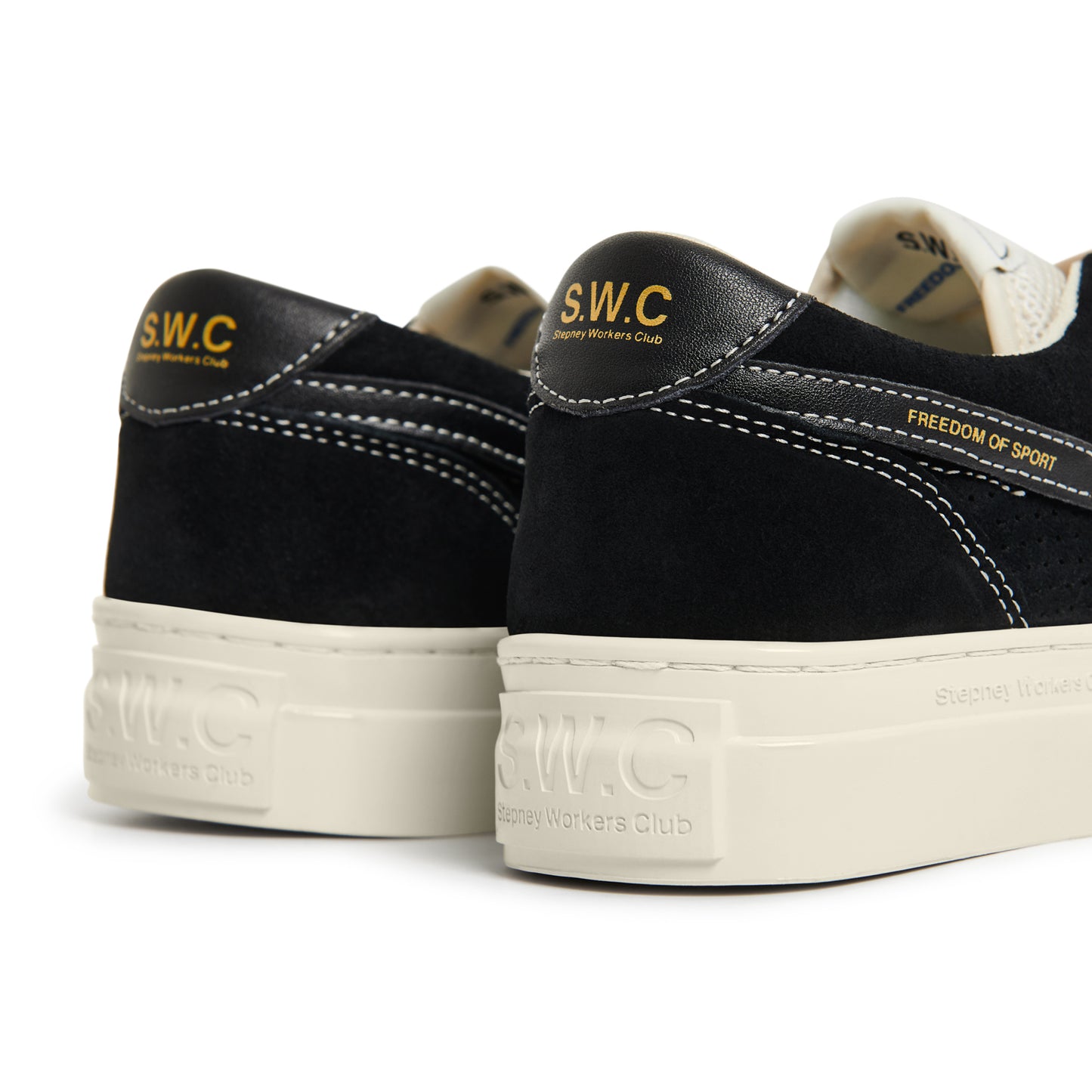DELLOW S-STRIKE TRACK PERF SUEDE BLACK-BLACK