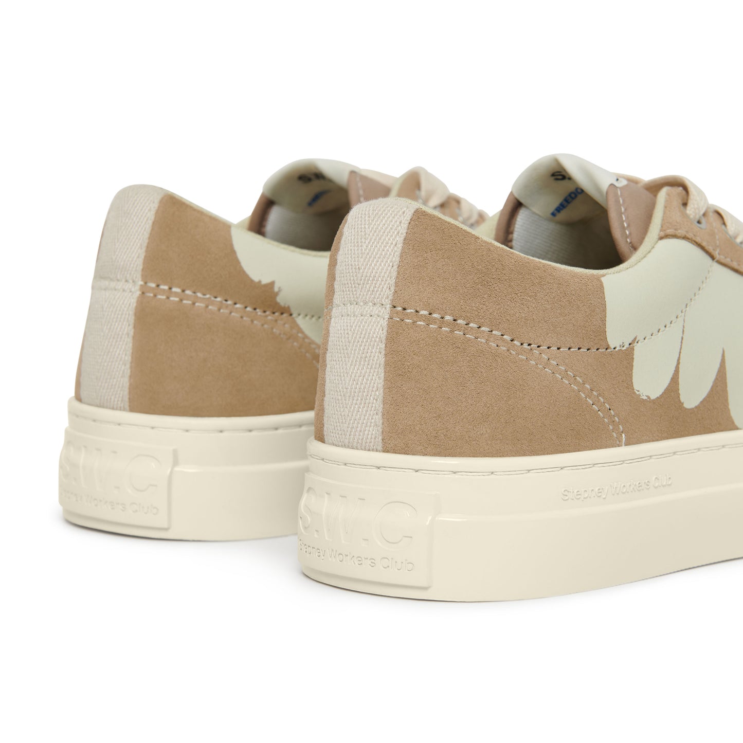 DELLOW CUP SHROOMHANDS SUEDE EARTH-WHITE