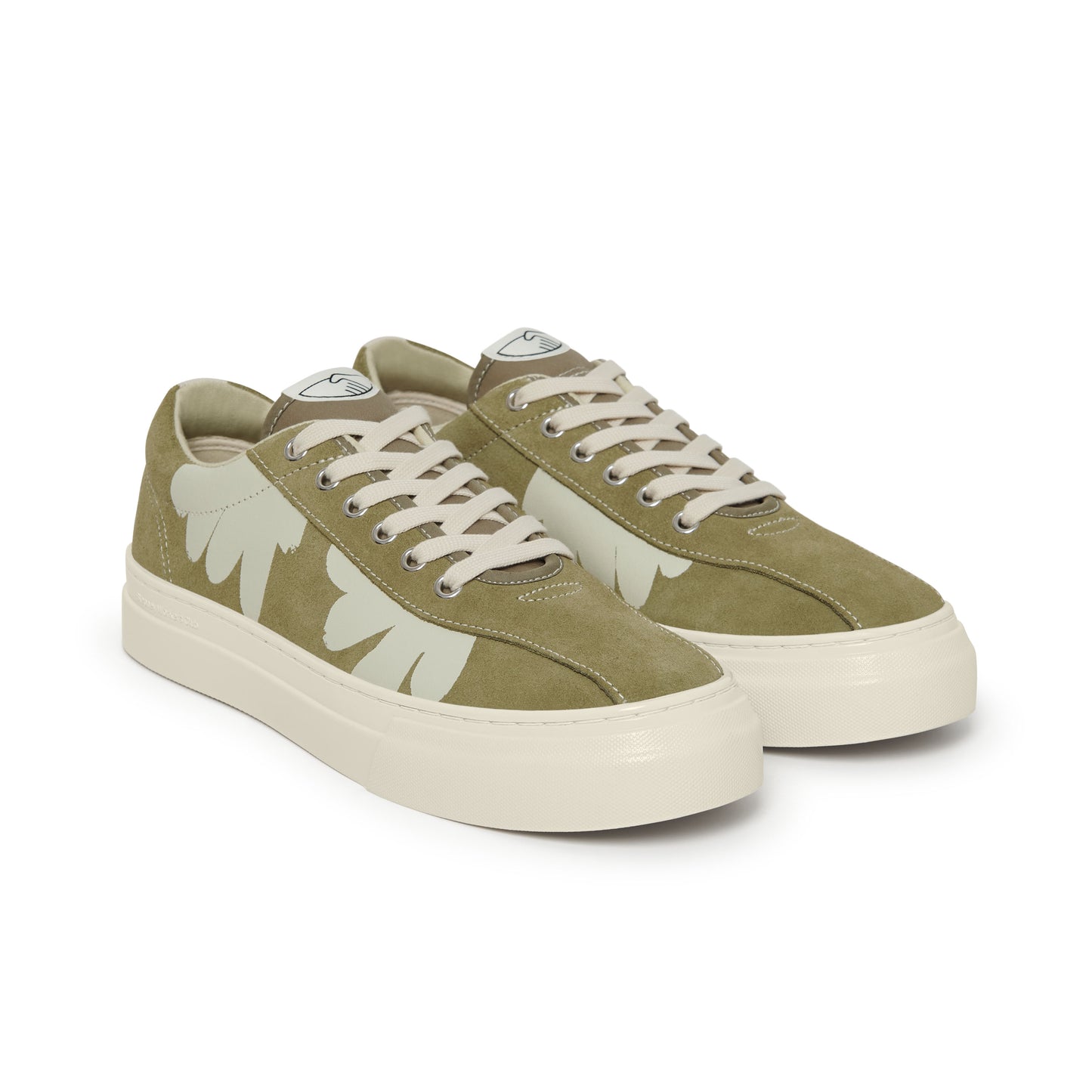 DELLOW CUP SHROOMHANDS SUEDE MOSS-WHITE