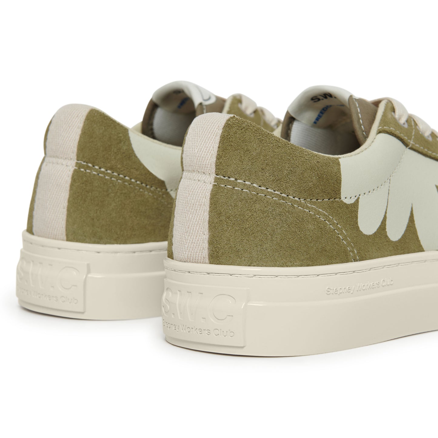 DELLOW CUP SHROOM HANDS SUEDE MOSS-WHITE