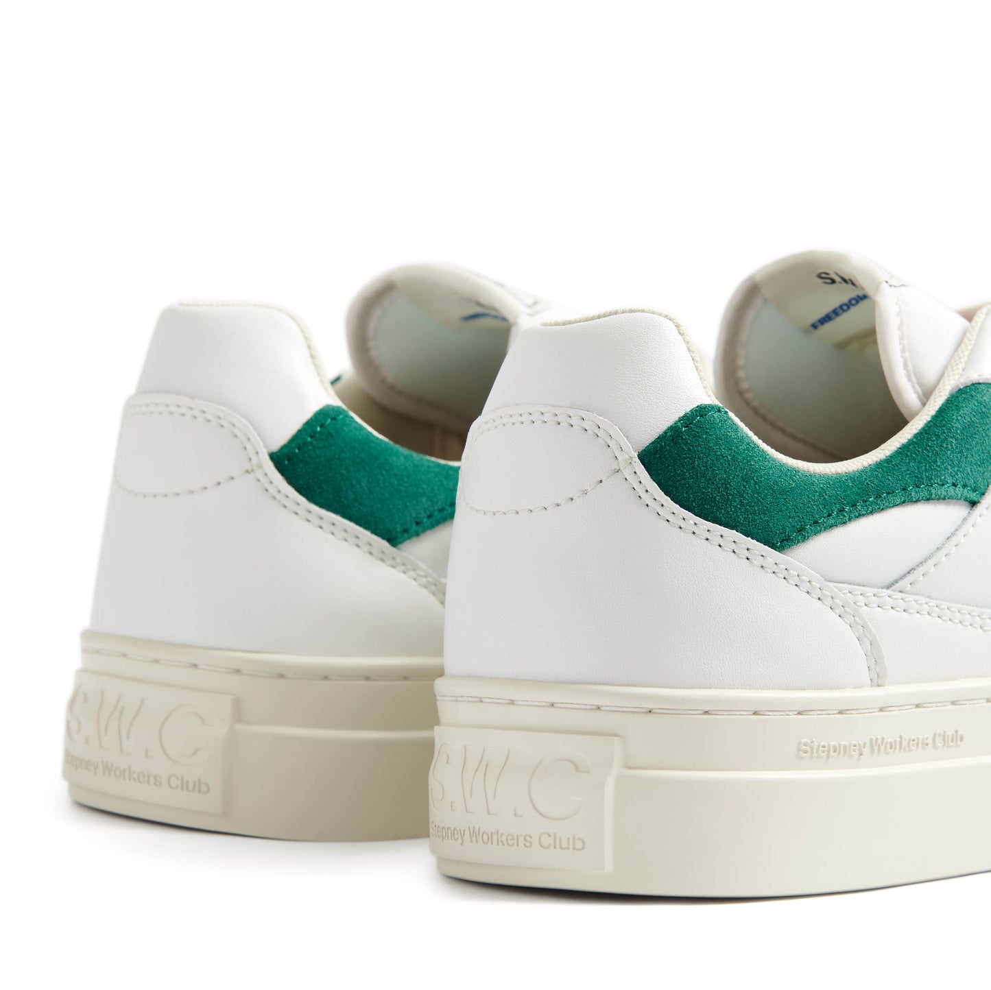 PEARL LEATHER WHITE-GREEN