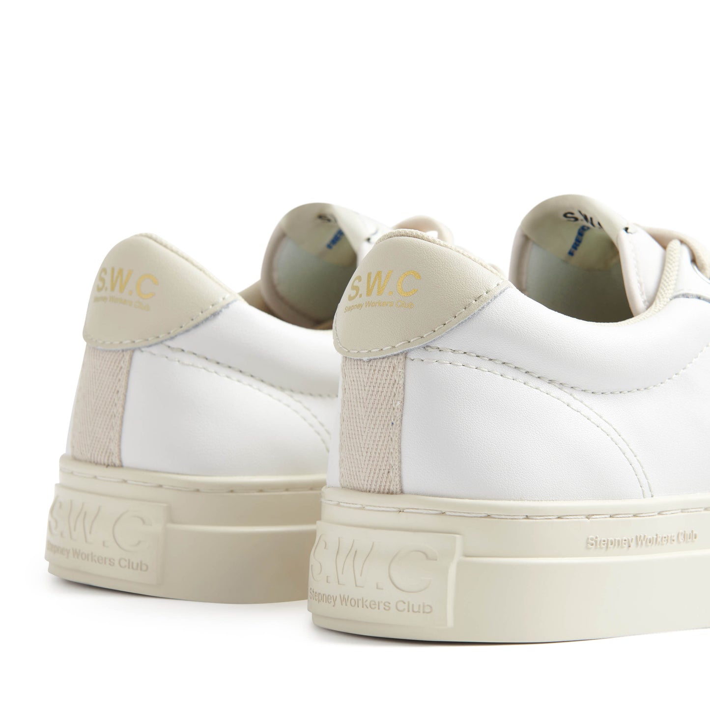 DELLOW 02 CUP LEATHER WHITE