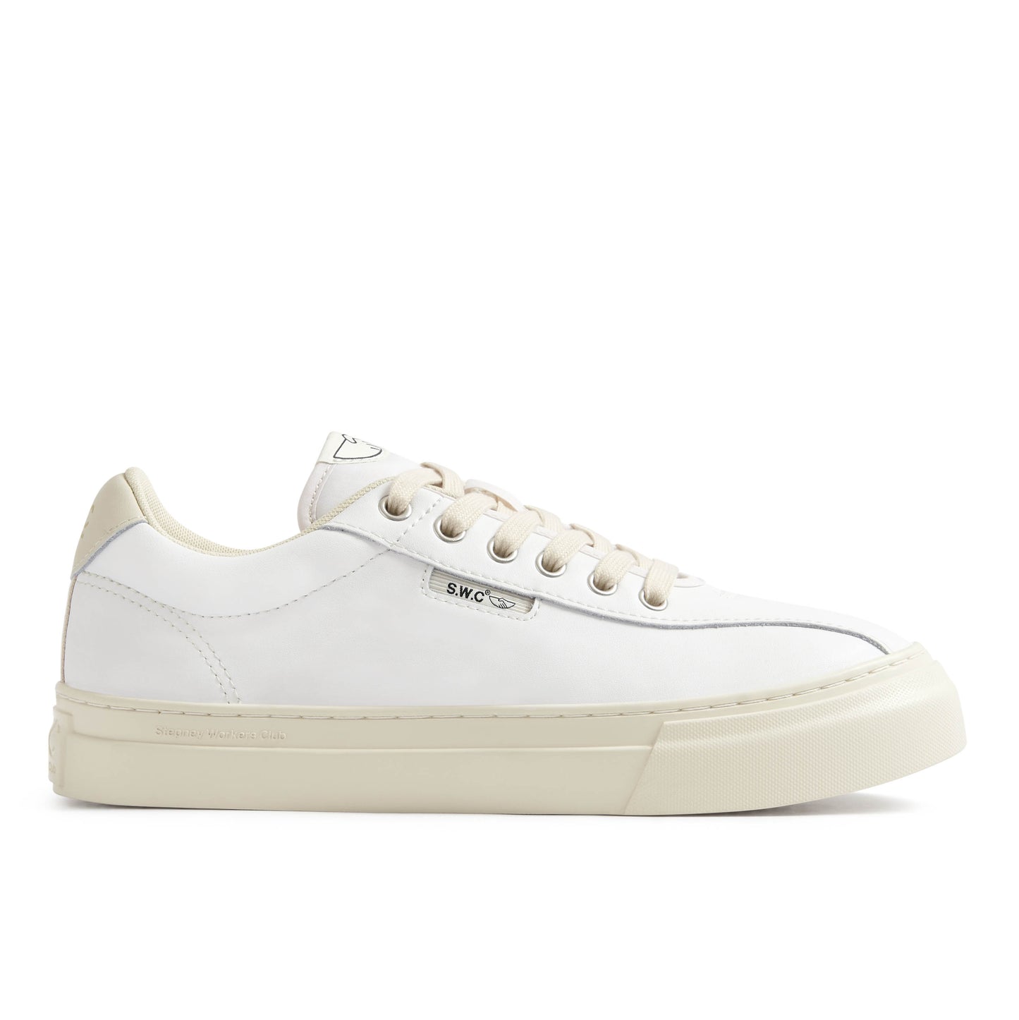 DELLOW 02 CUP LEATHER WHITE