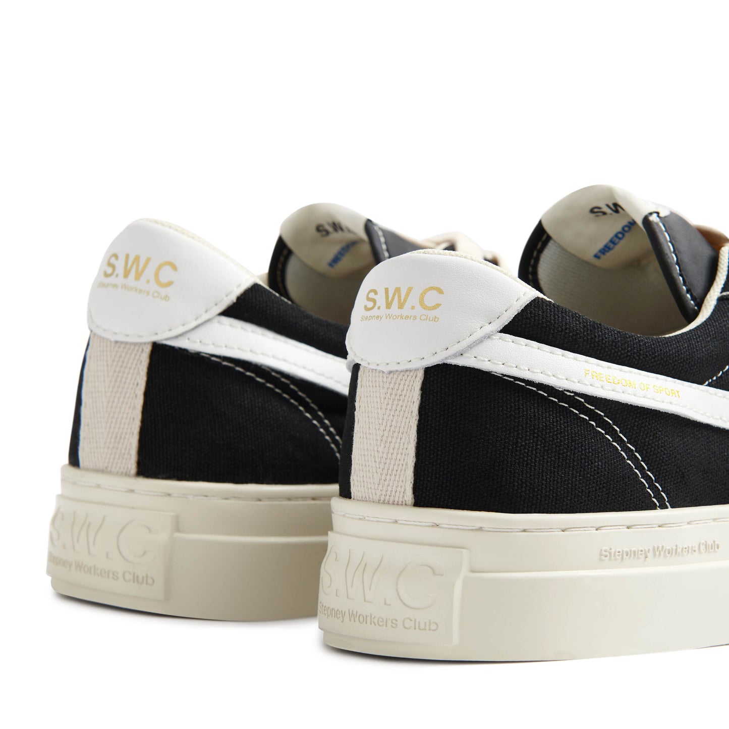 DELLOW S-STRIKE CUP CANVAS BLACK-WHITE