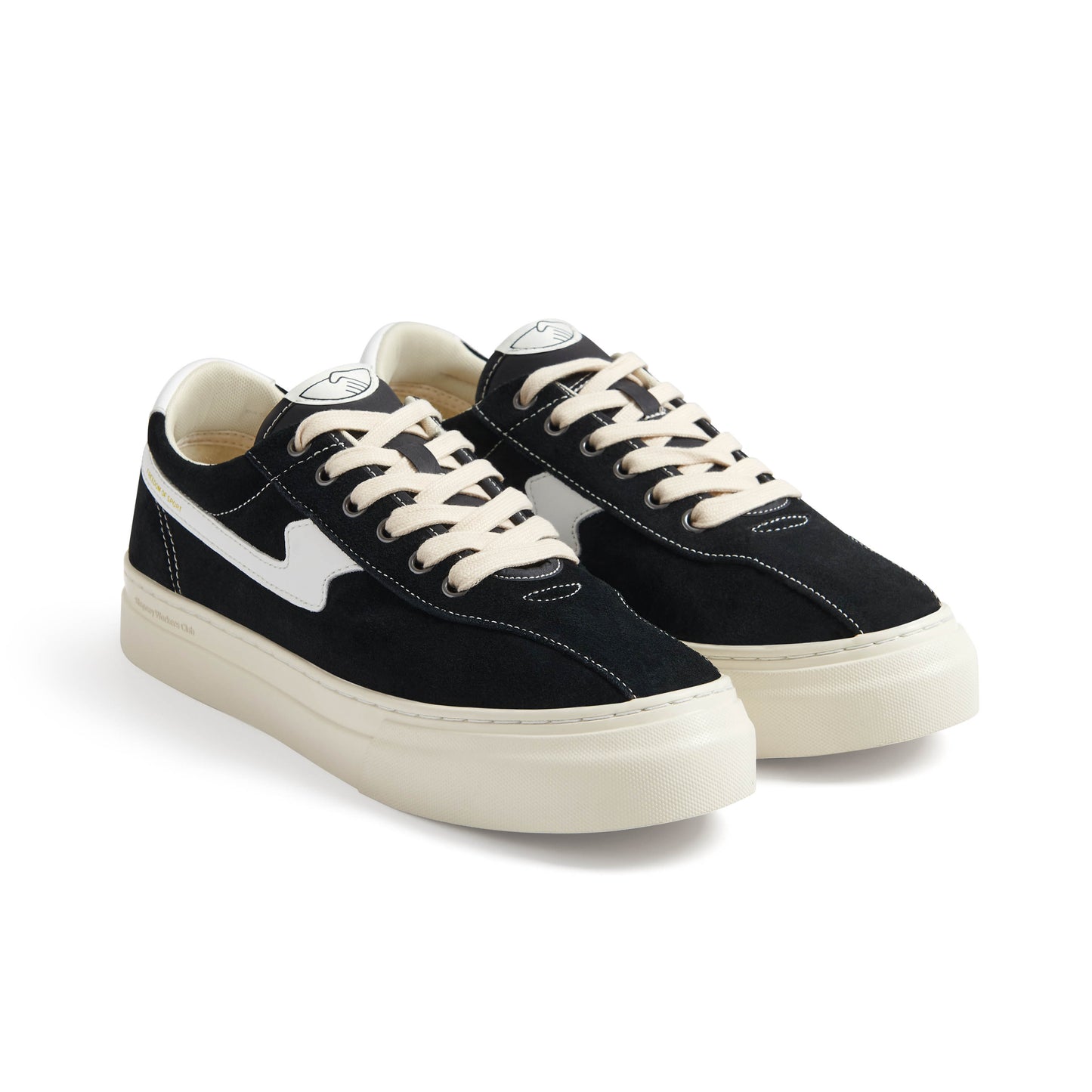 DELLOW S-STRIKE CUP SUEDE BLACK-WHITE