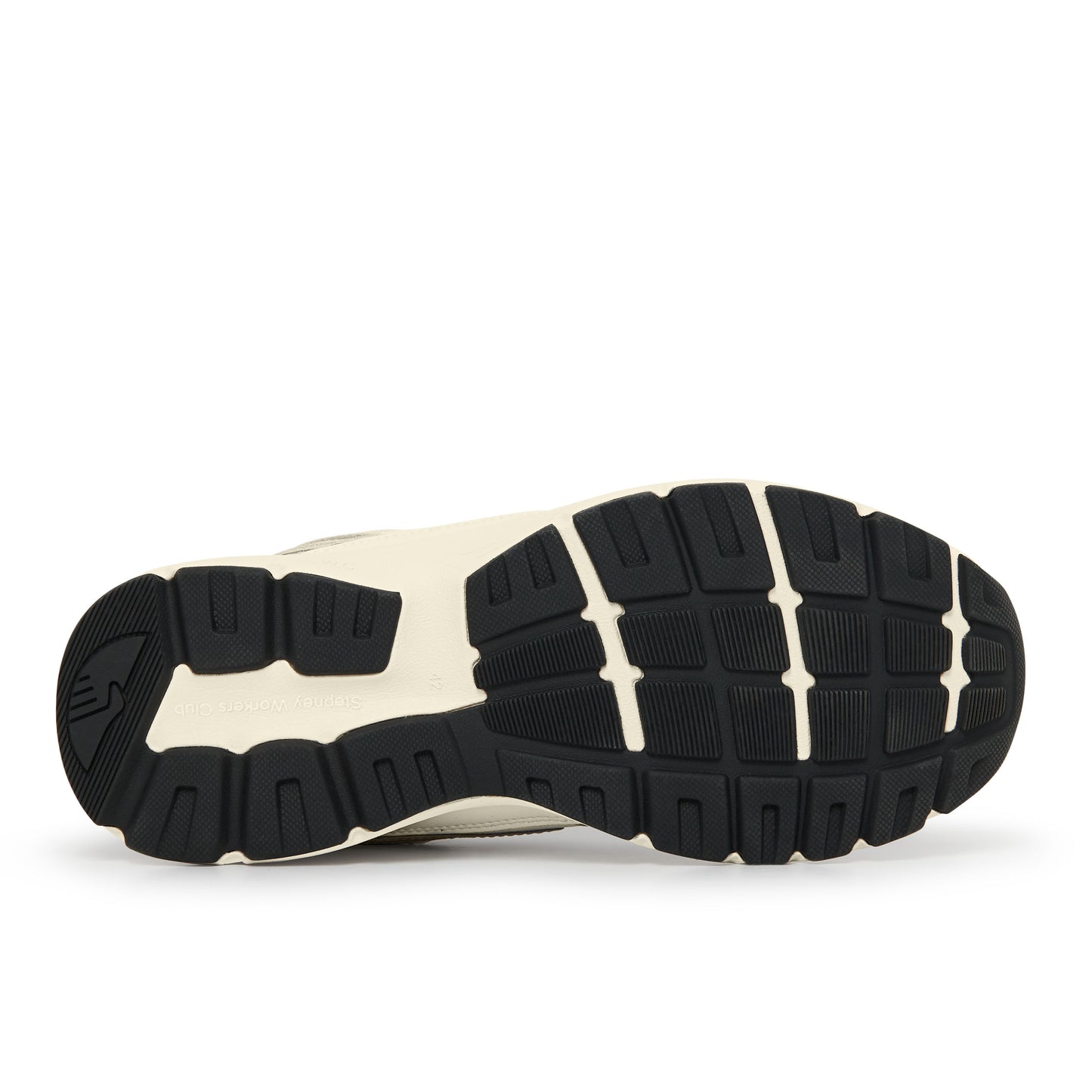 stepney workers club amiel s-strike leather mix white-ecru sole