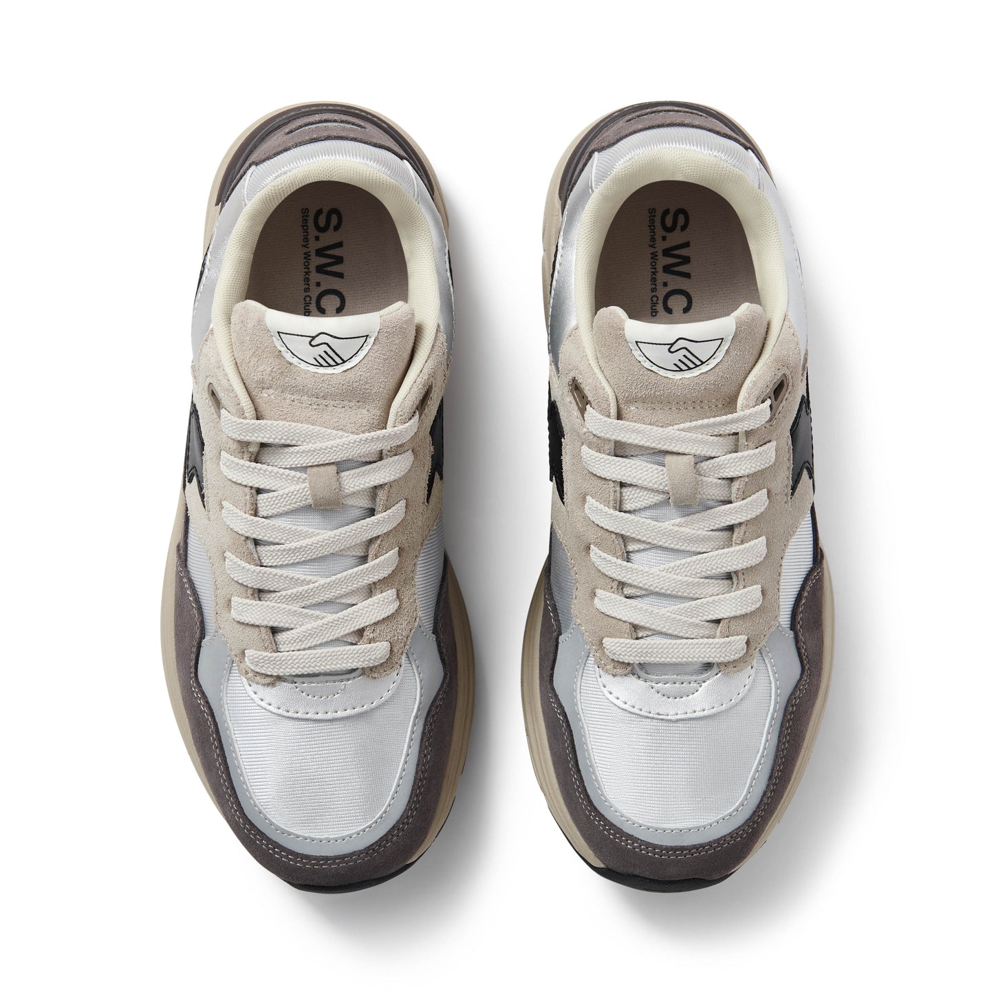 AMIEL S-STRIKE SUEDE MIX SILVER SMOKE