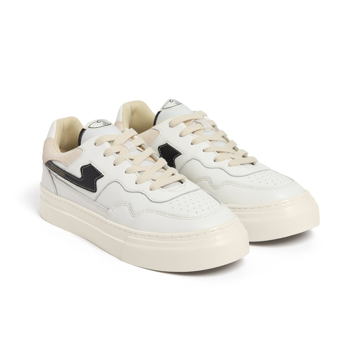 Pearl S-Strike Leather White Black pair