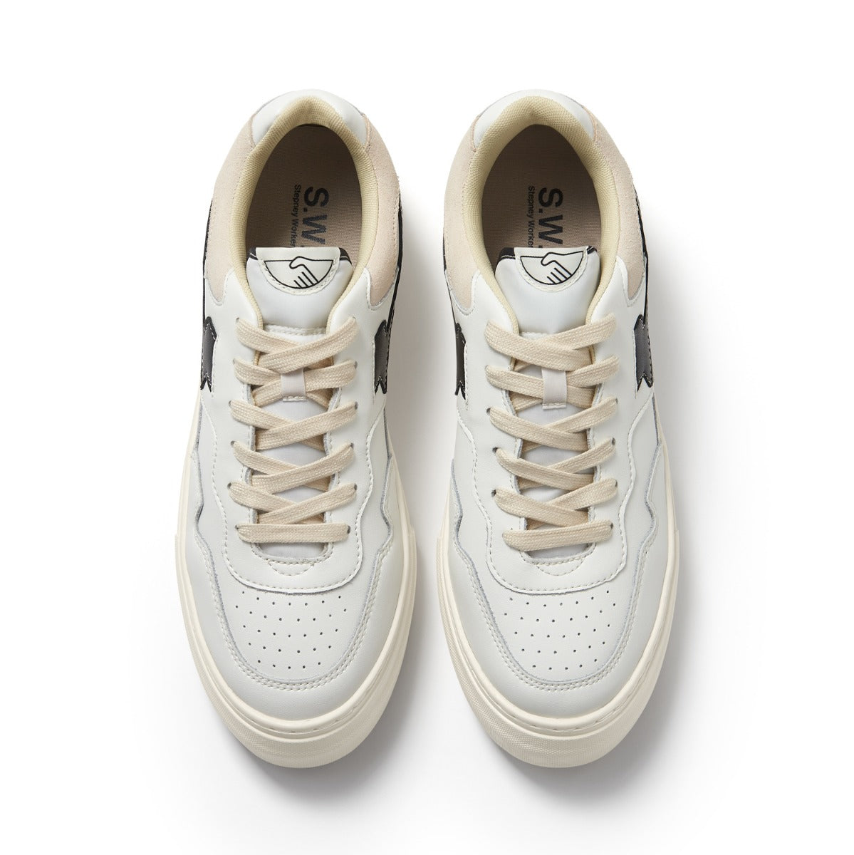 Pearl S-Strike Leather White Black aerial