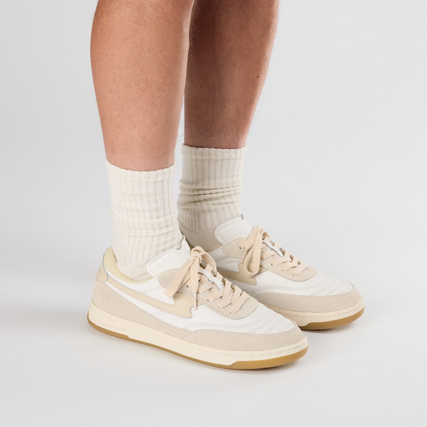 CASSON S-STRIKE LEATHER SUEDE WHITE