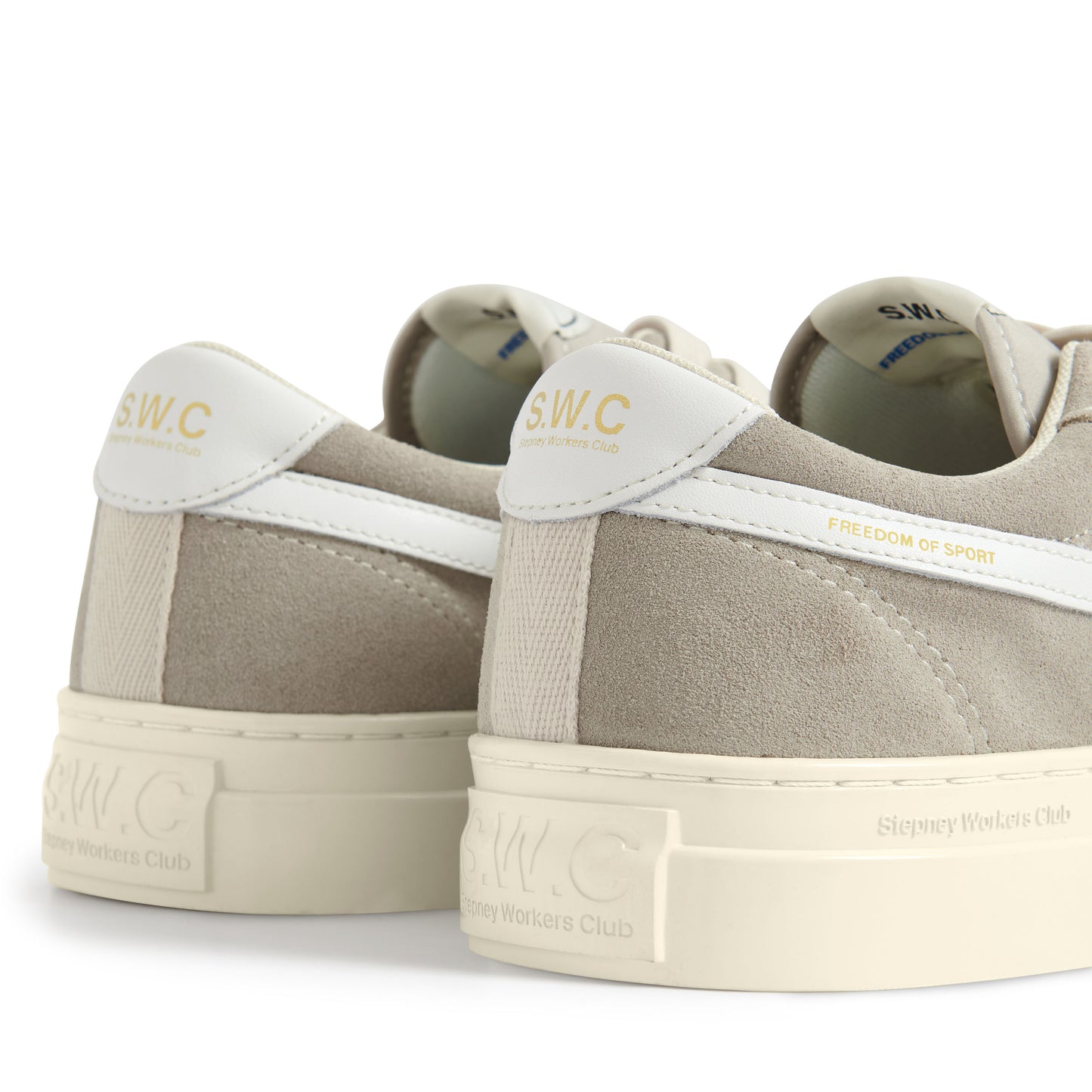 DELLOW S-STRIKE CUP SUEDE LIGHT GREY-WHITE