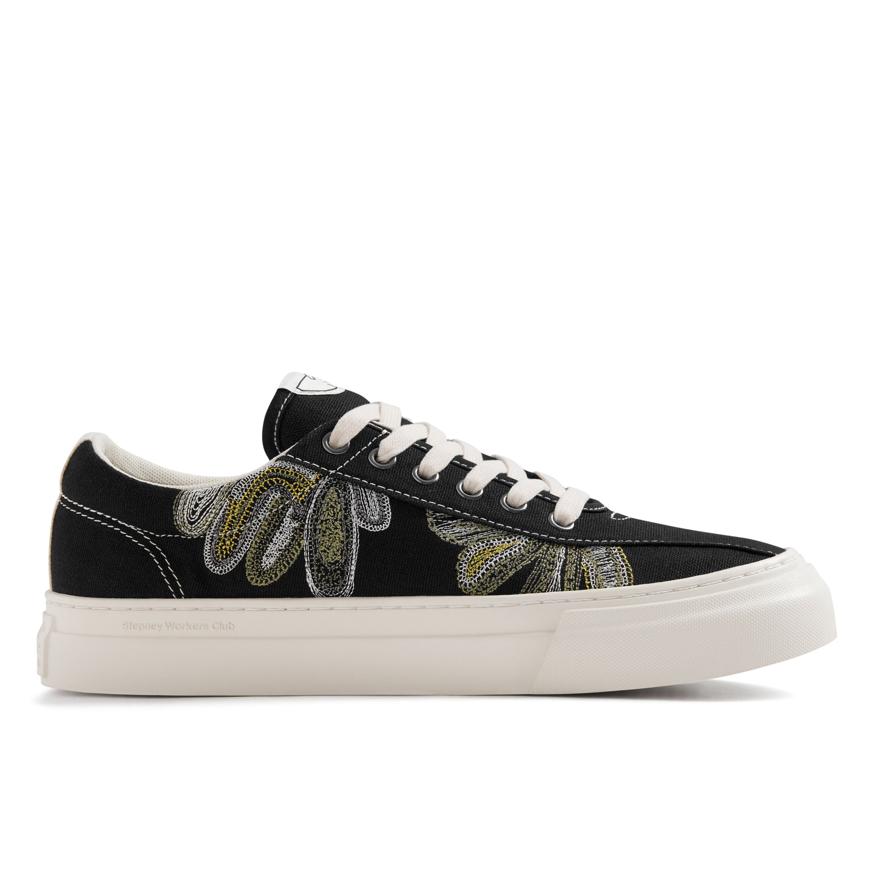 【定価3万】stepney workers club SHROOMHANDS45 DELLOW SHROOMHANDS REPAIR STITCH BLACK – S.W.C - Stepney Workers Club