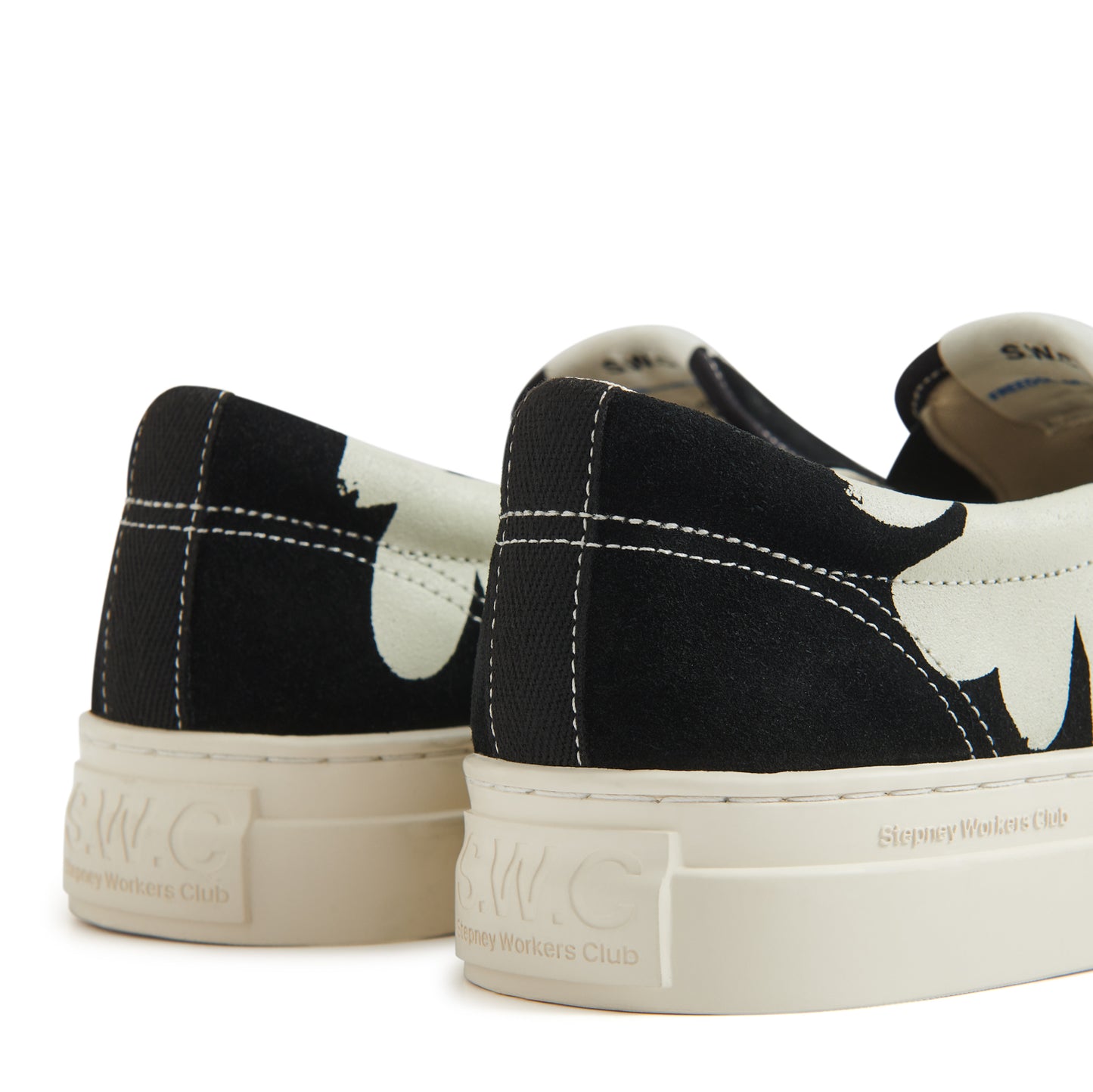 LISTER CUP SHROOMHANDS SUEDE BLACK-ECRU