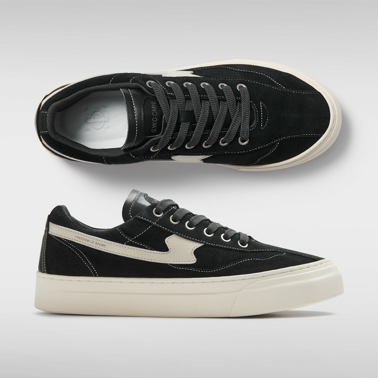 OM3b - Dellow Omni S-Strike - Silk Suede - Black