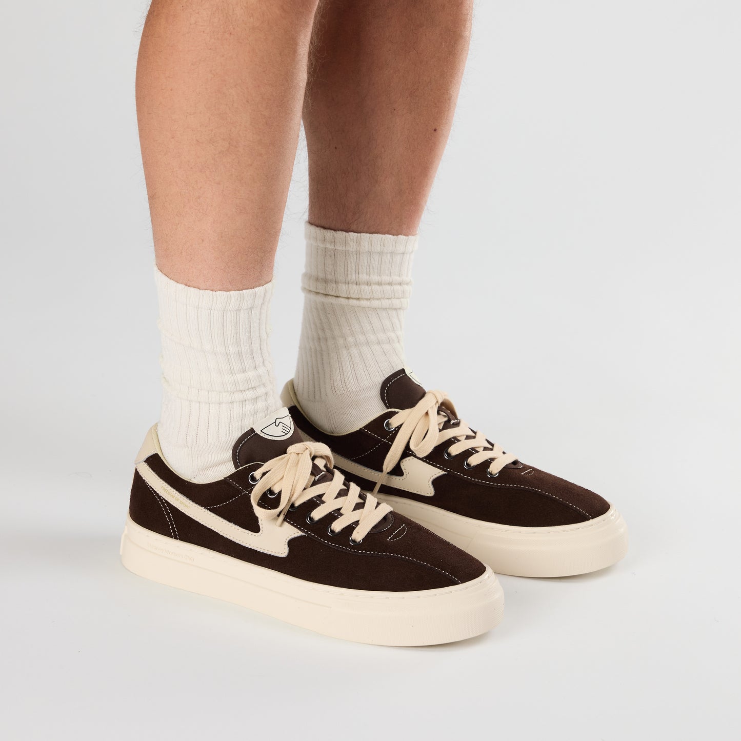 DELLOW S-STRIKE CUP SUEDE DK BROWN