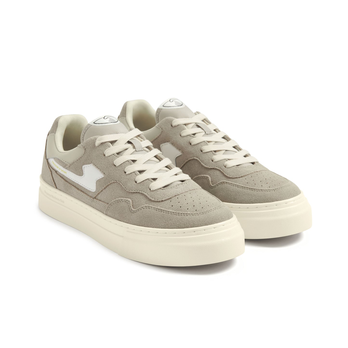 PEARL S-STRIKE SUEDE LIGHT GREY-WHITE
