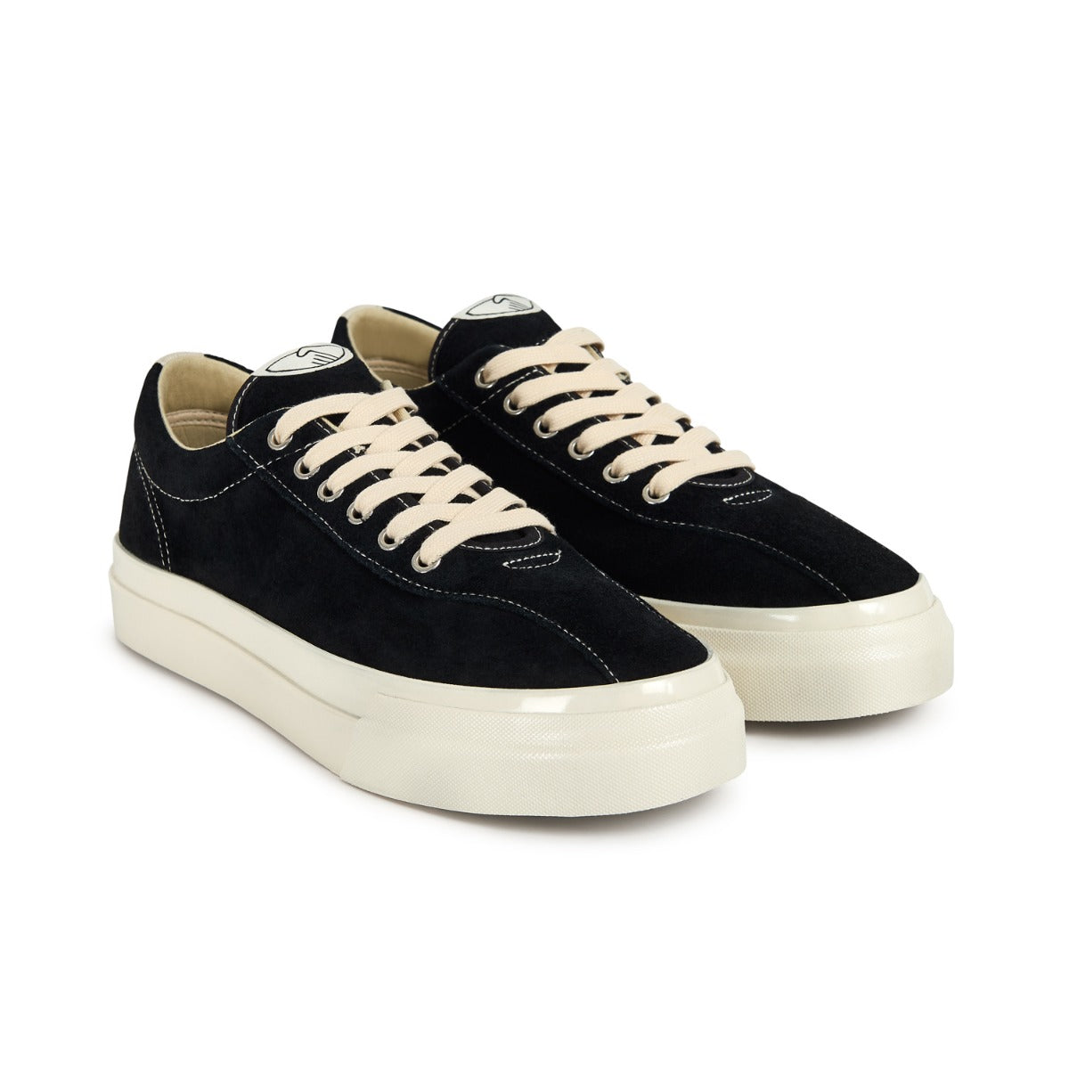 DELLOW SUEDE BLACK-ECRU