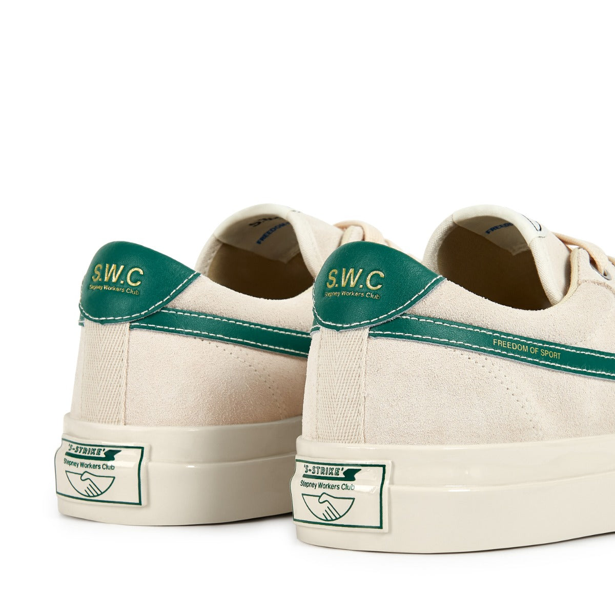 DELLOW S-STRIKE SUEDE ECRU-GREEN – S.W.C - Stepney Workers Club