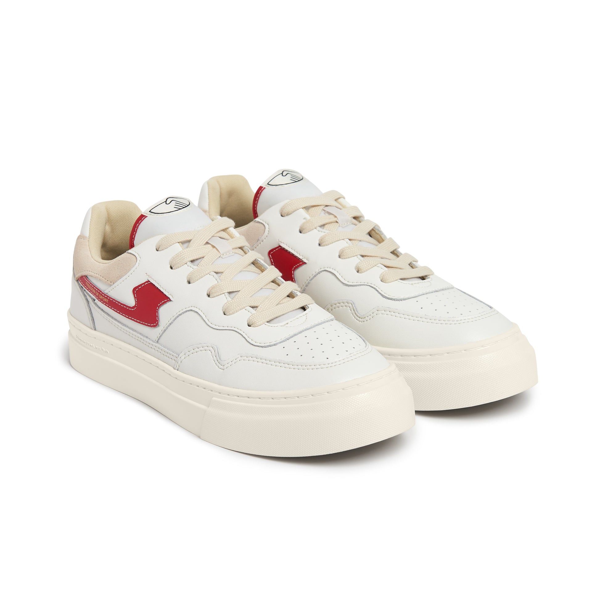 Pearl S-Strike Leather White Red pair