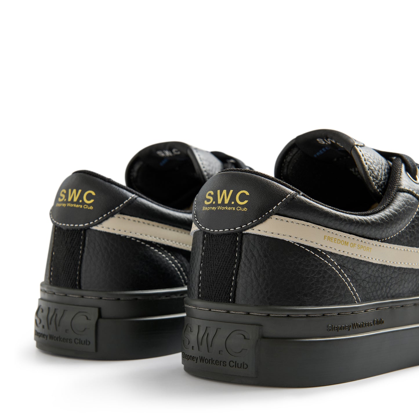 DELLOW S-STRIKE TUMBLED LEATHER BLACK