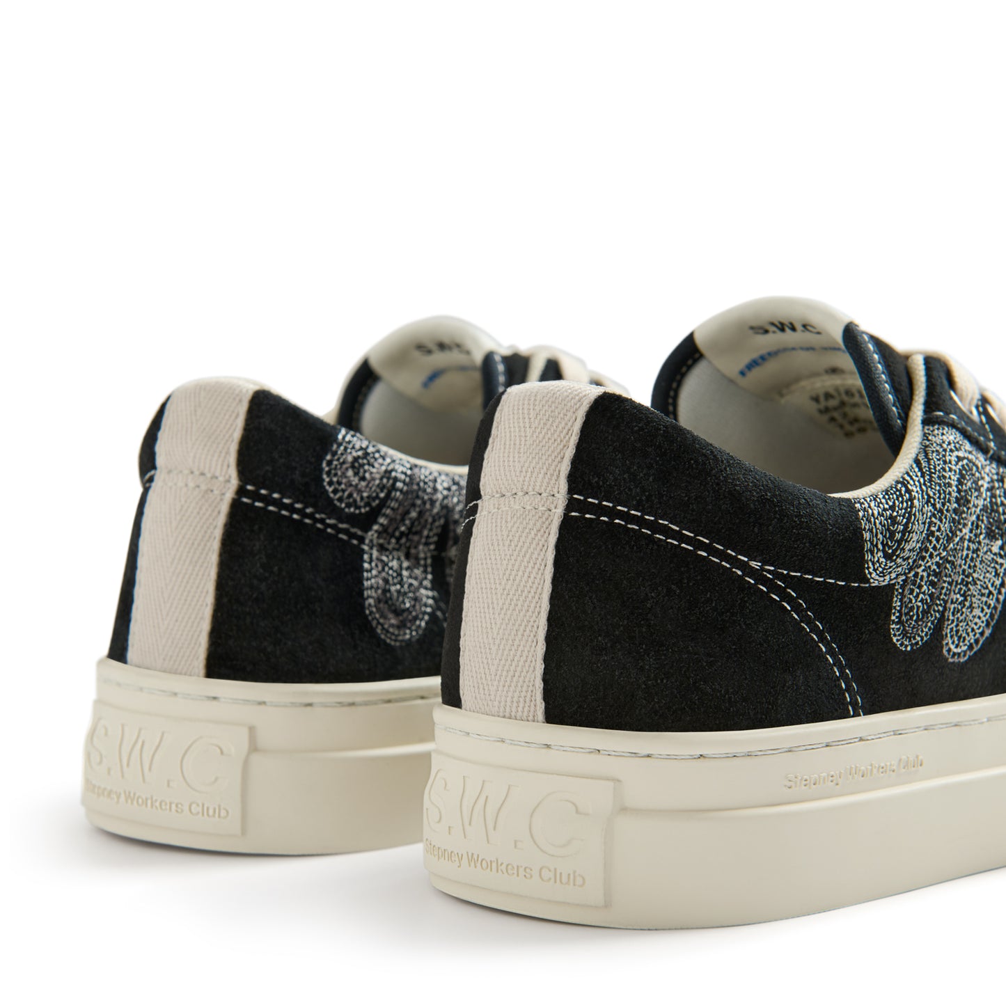 DELLOW SHROOMHANDS SUEDE REPAIR STITCH BLACK