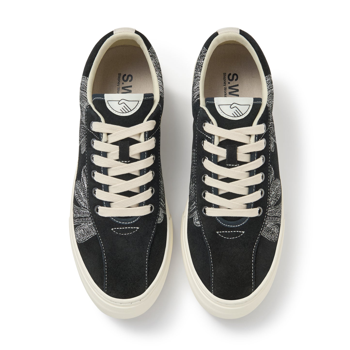 DELLOW SHROOMHANDS SUEDE REPAIR STITCH BLACK