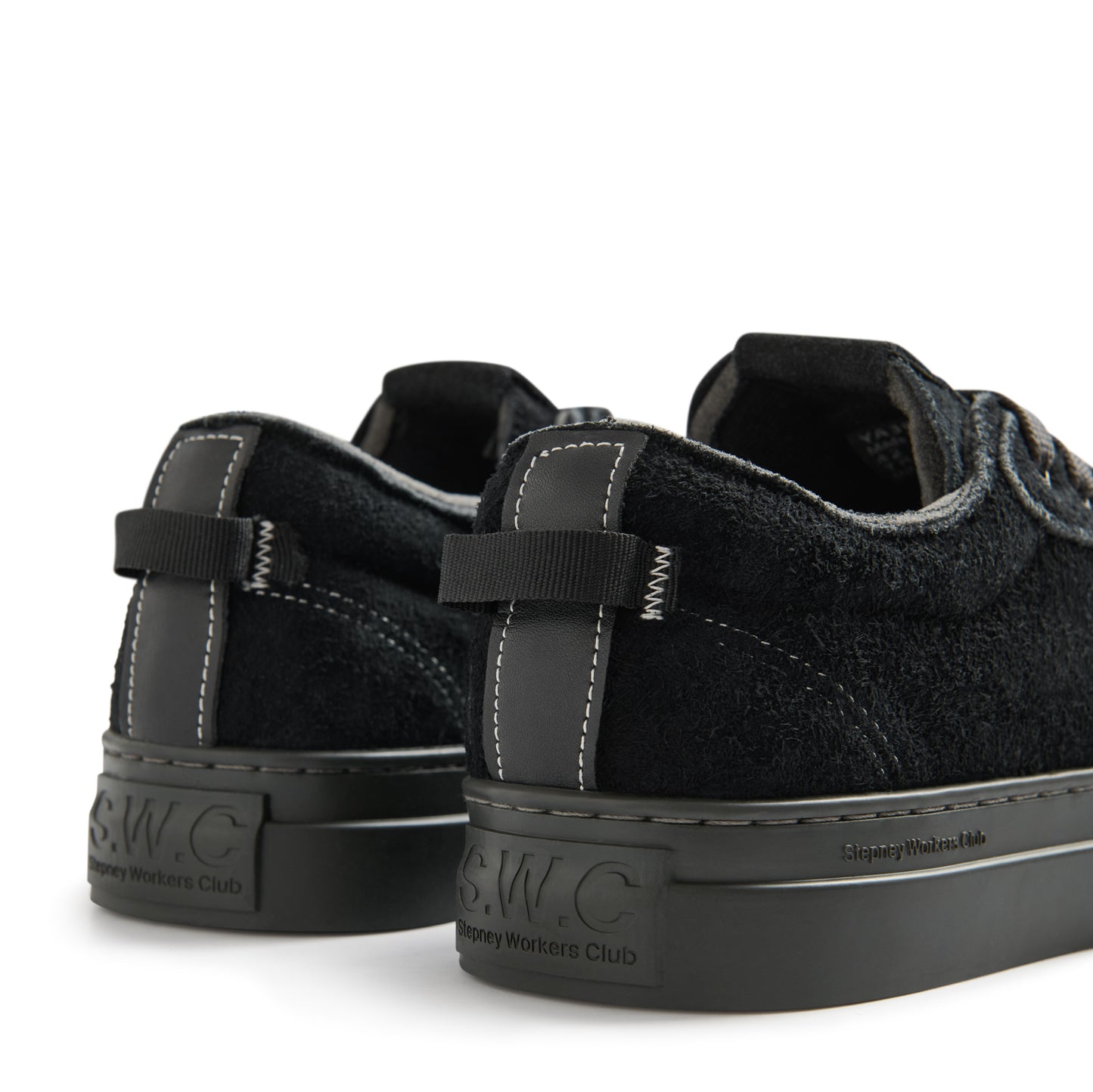 DELLOW FREECUT GEO-MERGED SUEDE BLACK