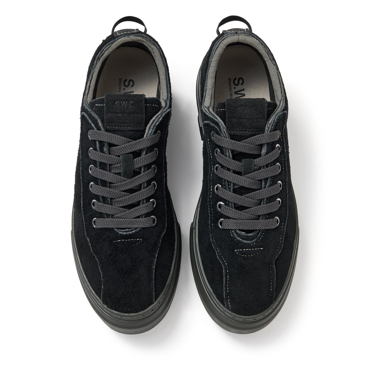 DELLOW FREECUT GEO-MERGED SUEDE BLACK