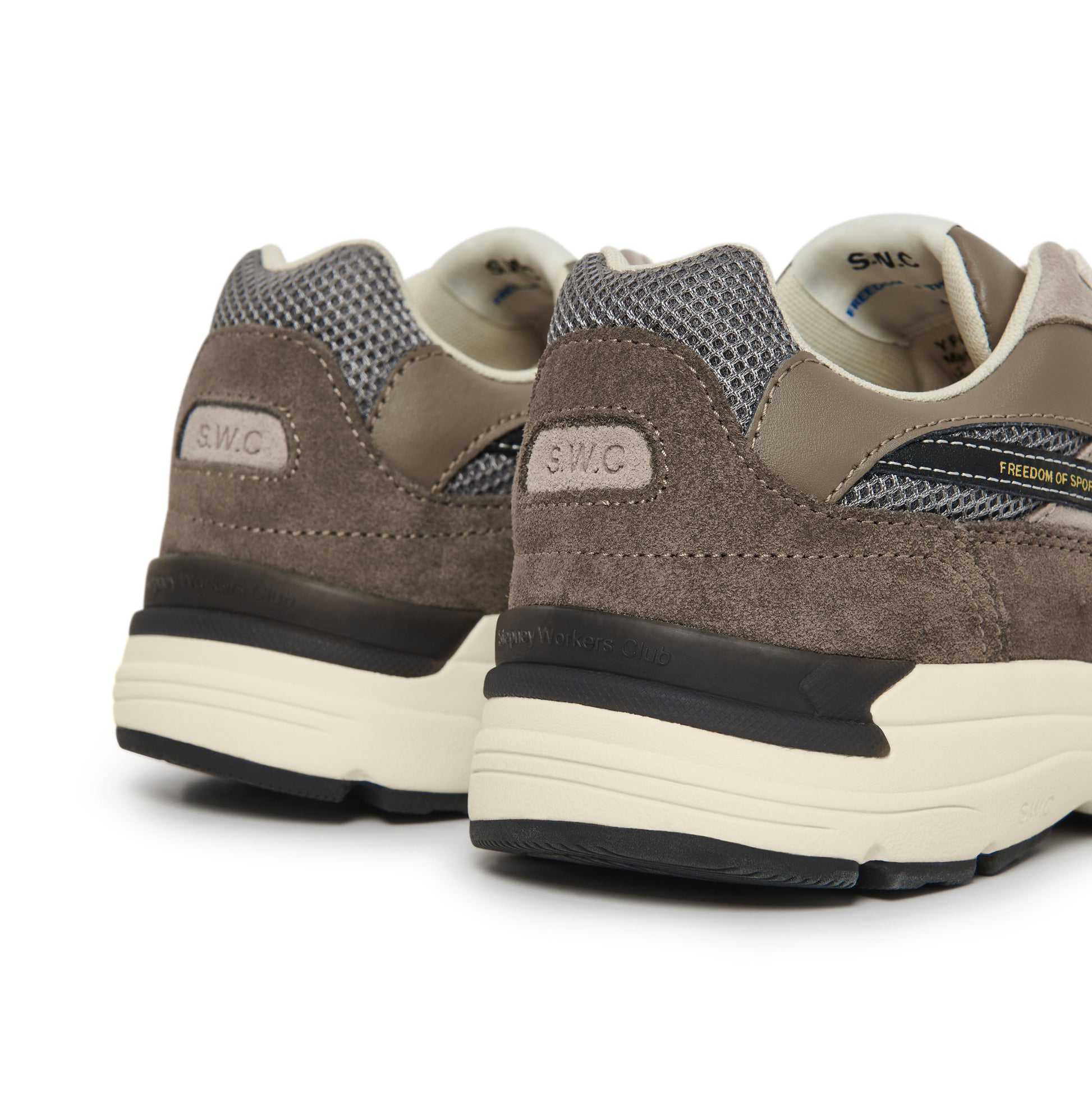 AMIEL S-STRIKE SUEDE MIX GREY – Stepney Workers Club