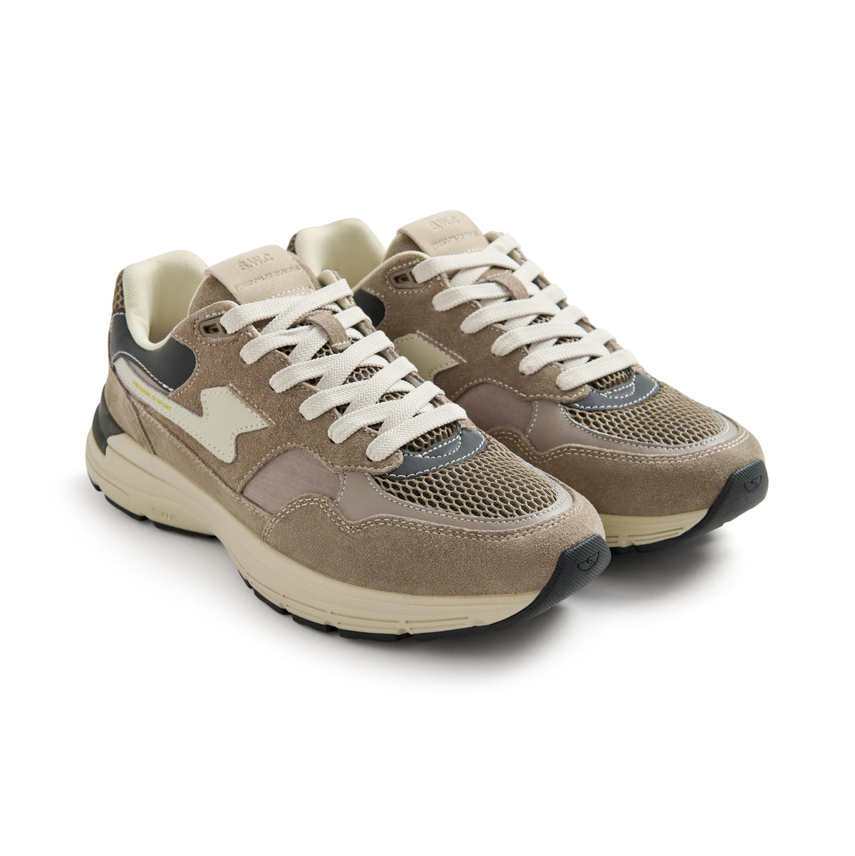 AMIEL S-STRIKE SUEDE MIX WARM GREY