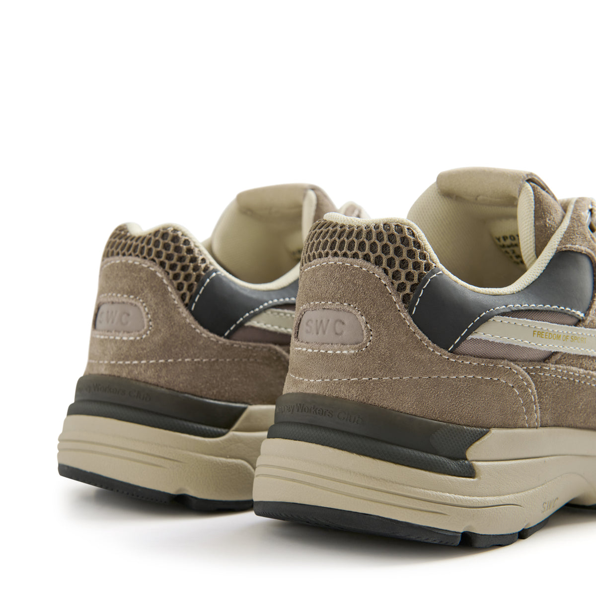 AMIEL S-STRIKE SUEDE MIX WARM GREY