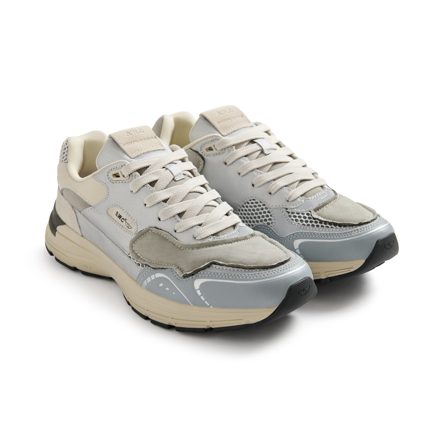 AMIEL II NYLON OVERLAY SILVER GREY