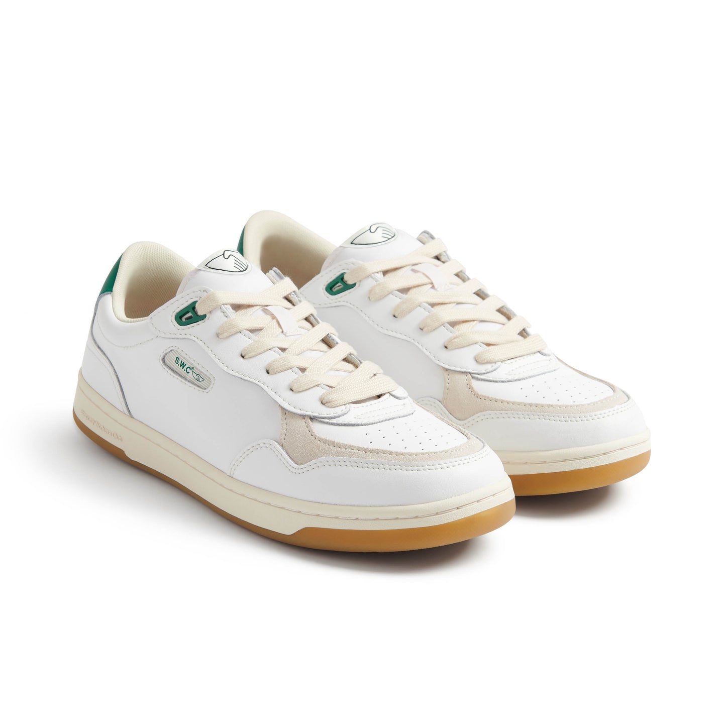 PRO-CUP 01 LEATHER WHITE-GREEN