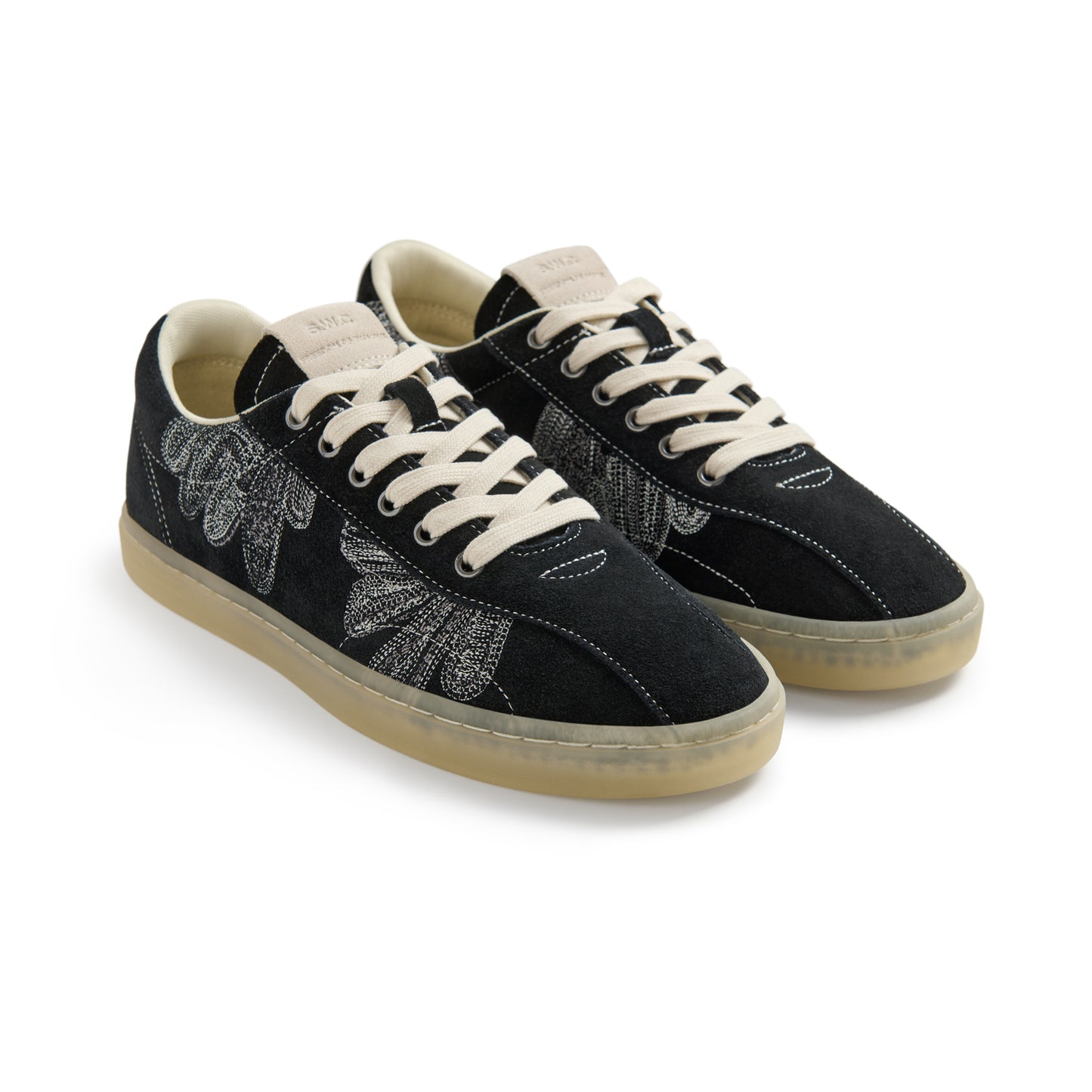 SURMA SHROOMHANDS SUEDE REPAIR STITCH BLACK